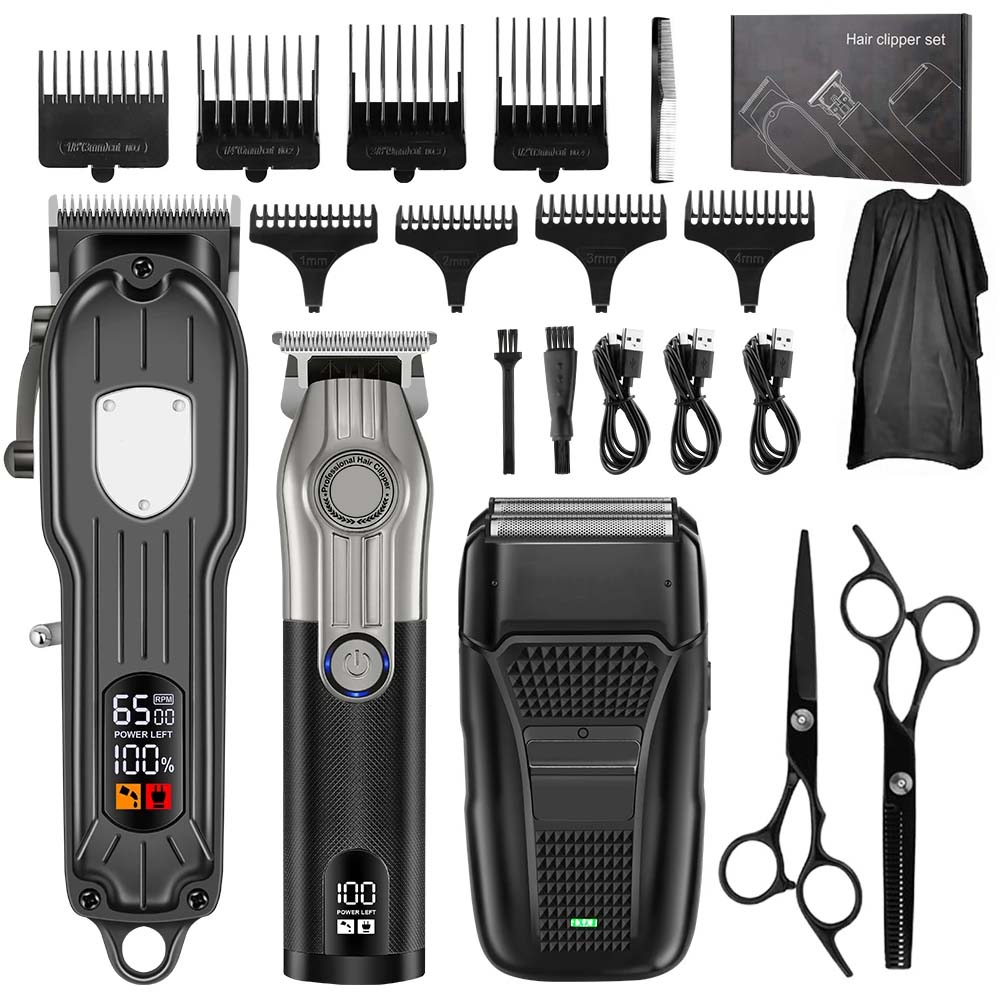 Men'S Grooming Clippers - Profesjonalny zestaw do strzyżenia włosów dla