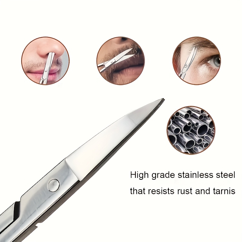 1/3 szt. Małe nożyczki do piel – Men'S Grooming Ear Hair recenzja i cena